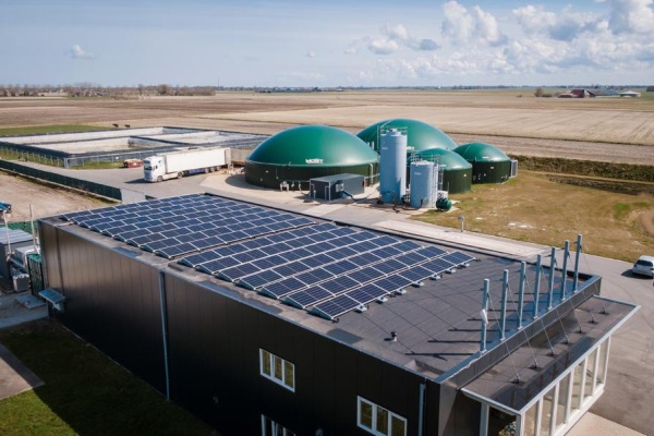 biogasinstallatie in Marrum