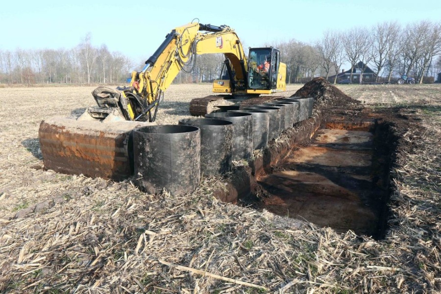 Bodemprofielen Mesokosmossen | Foto: Sietse de Boer