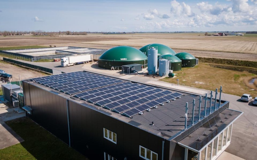 biogasinstallatie in Marrum