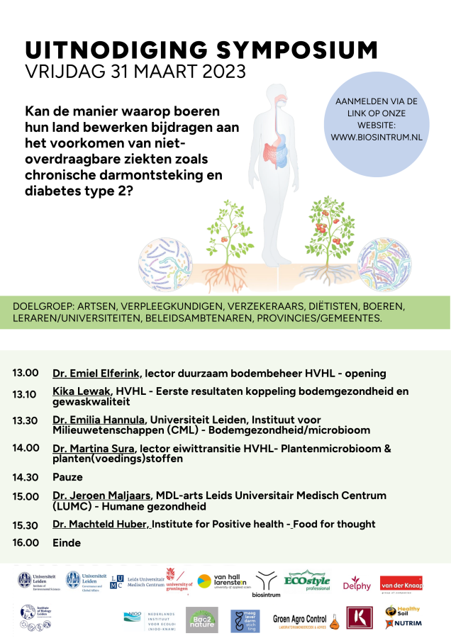 Symposium Bodem & Humane Gezondheid | uitnodiging 31 maart 