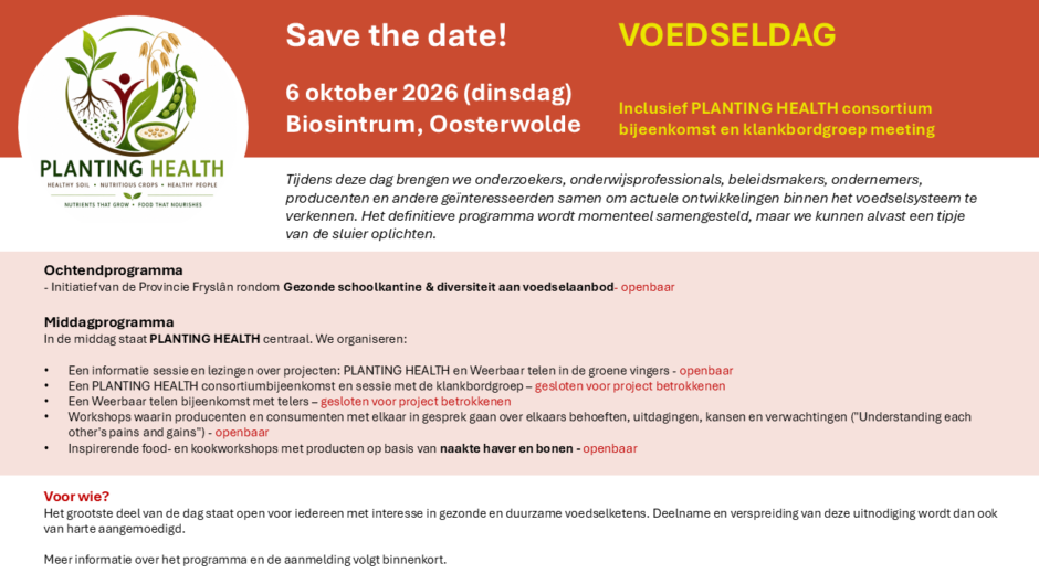 VOEDSELDAG2026 Save The Date