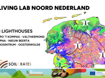 De drie Lighthouses van Living Lab Noord Nederland | project Soilcrates