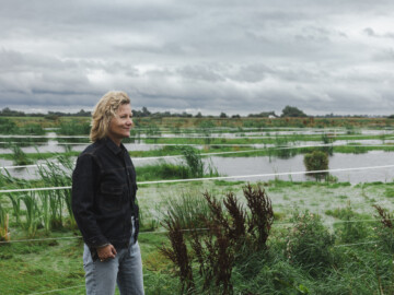 Petra Boorsma op de Hegewarren Biosintrum