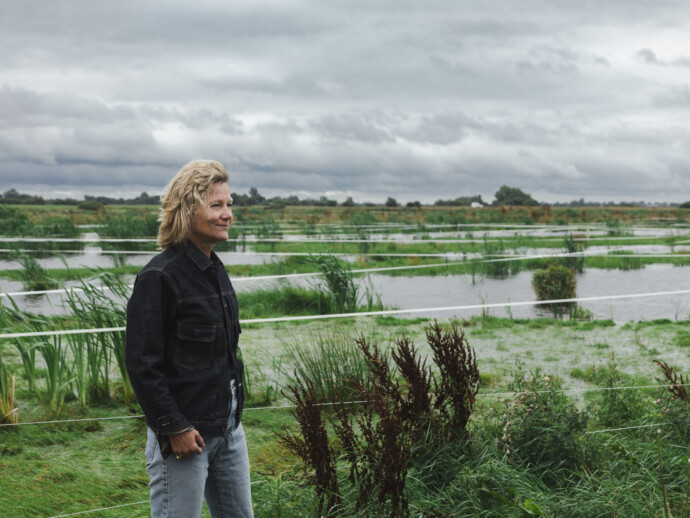 Petra Boorsma op de Hegewarren Biosintrum