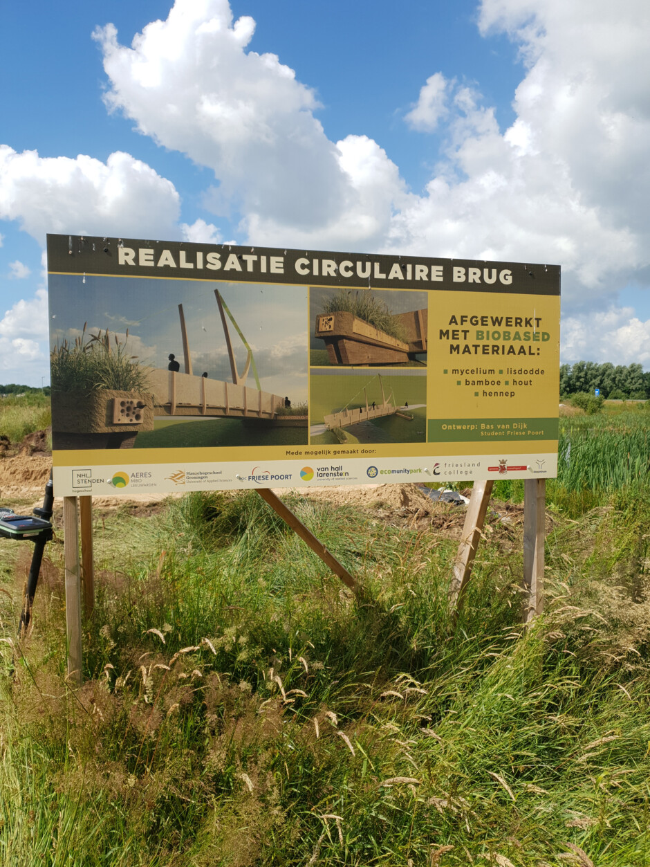 Informatiebord realisatie circulaire brug Foto Joyce Voskamp