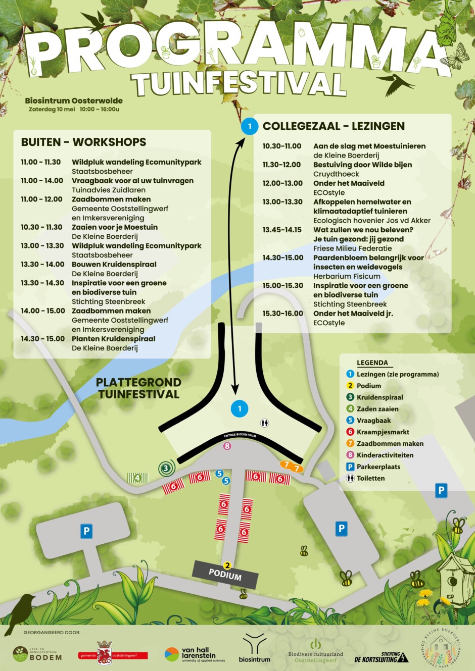 Tuinfestival Plattegrond met Programma