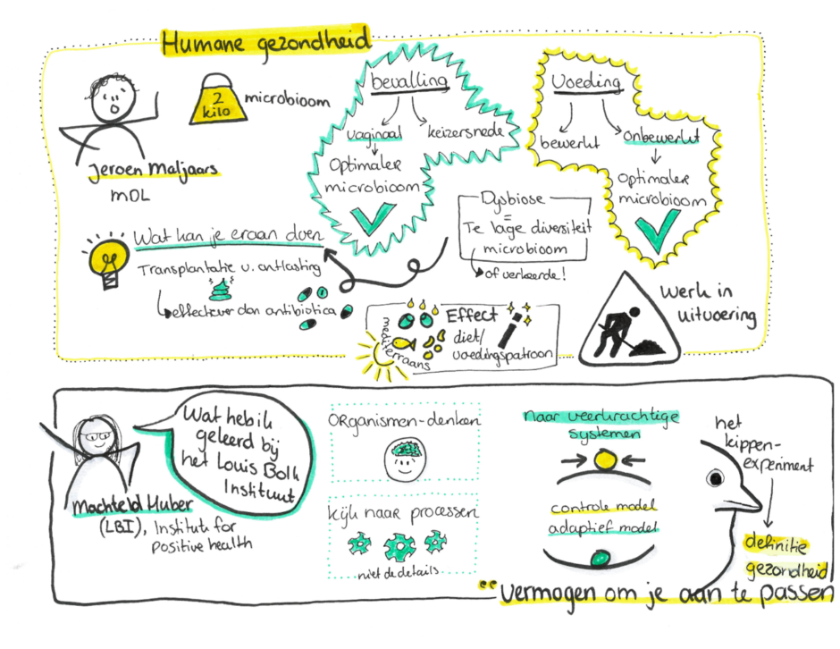 Visuele notulen Bodem en Humane Gezondheid | Ontwerp: Iris Flamand, Louis Bolk Instituut