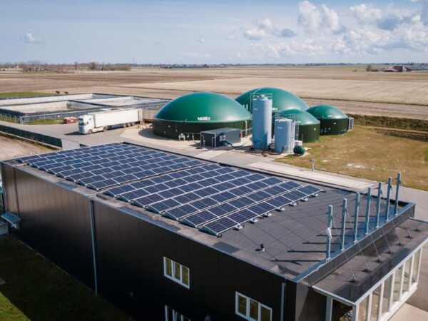 De biogasinstallatie in Marrum | Foto: Waddenfonds