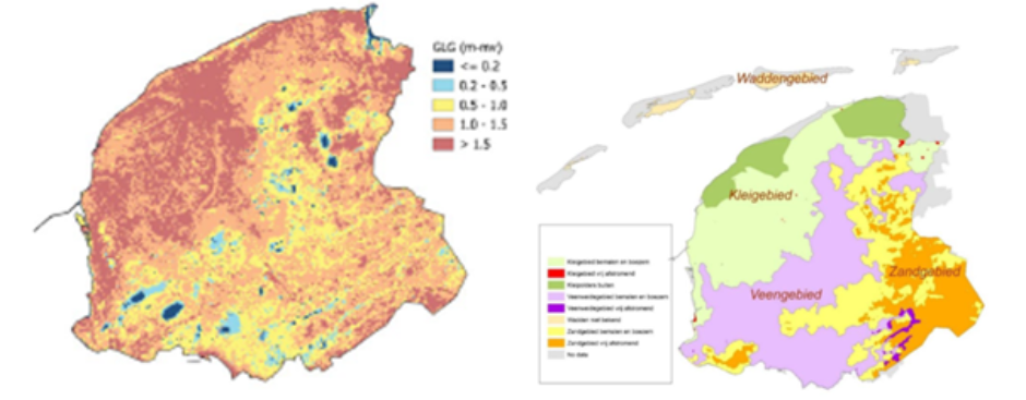 Gemiddelde laagste grondwaterstand